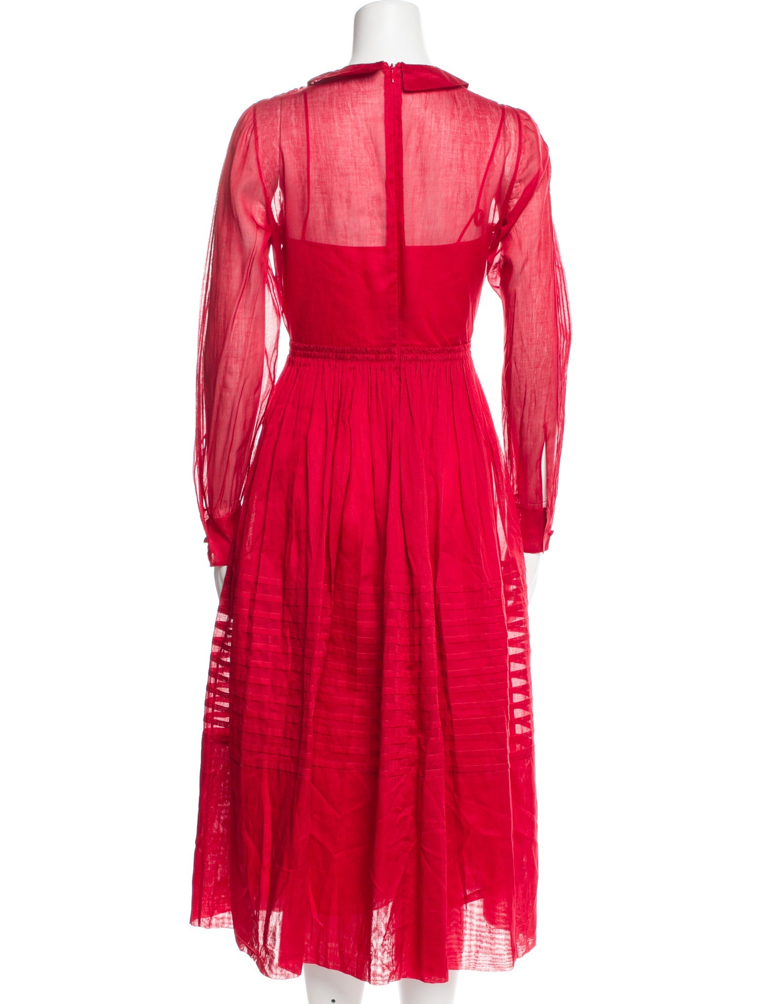 Valentino Crew Neck Long Dress